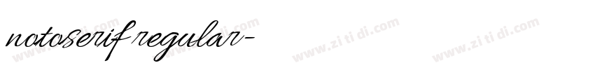 notoserif regular字体转换 notoserif regular字体转换